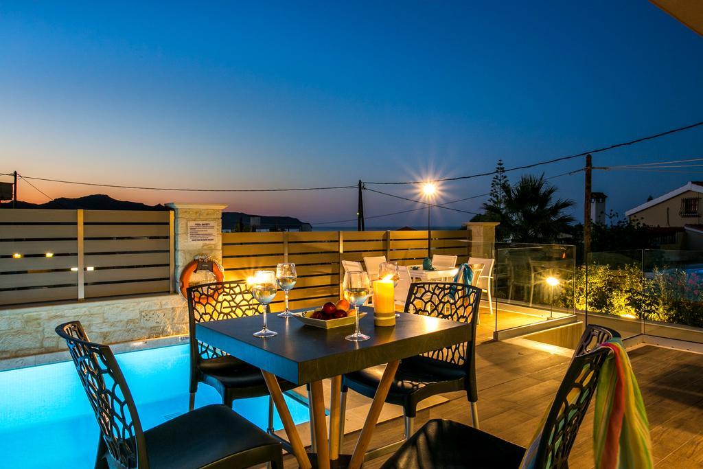 Superior Villa Marina Mare Sauna Hammam Nea Kydonia Exterior foto